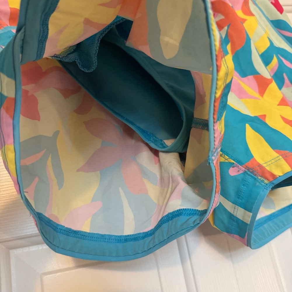 Lands' End size 12 Swim Shorts - Teal Waistband - Picture 2 of 5